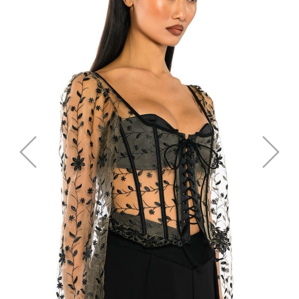 Floral corset top